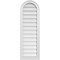 Ekena Millwork Round Top Surface Mount PVC Gable Vent w/ 2"W x 1-1/2"P Brickmould Frame, 14"W x 42"H GVPRT14X4202SN - alternate 1